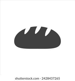 Bread icon on white background.