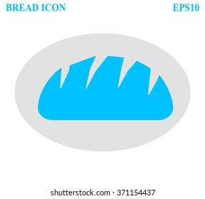 Bread icon on white background vector illustration 