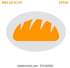 Bread icon on white background vector illustration 