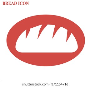 Bread icon on white background vector illustration 