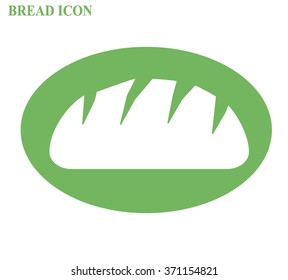 Bread icon on white background vector illustration 