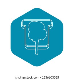 Bread icon. Outline illustration of bread vector icon for web