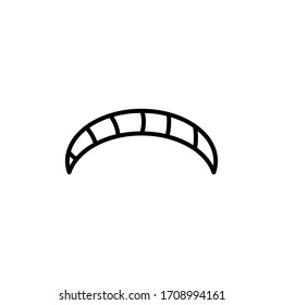 bread icon outline style for your web design, logo, UI. illustration.