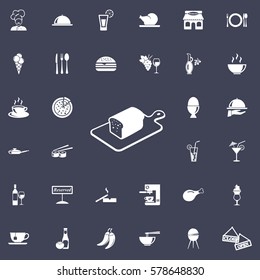 Bread icon. restaurant set of icons