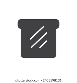 bread icon. sign for mobile concept and web design. outline vector icon. symbol, logo illustration. vector graphics.