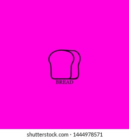 bread icon sign signifier vector