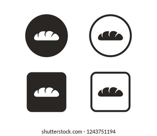 Bread icon sign symbol