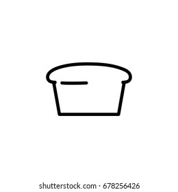 Bread icon, sign vector illustration