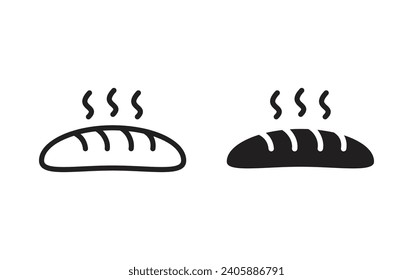 bread icon, bread sign vector for web site Computer and mobile app