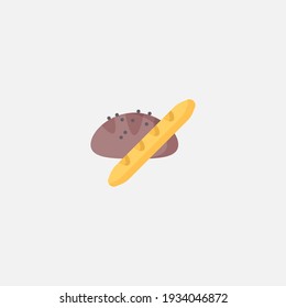Vector de signo de icono de pan,Símbolo, ilustración de logotipo para web y móvil