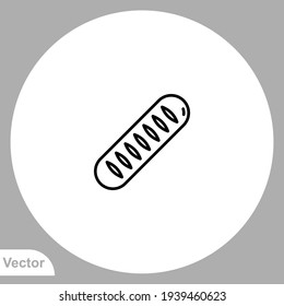 Bread icon sign vector,Symbol, logo illustration for web and mobile