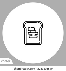 Brotsymbol, Vektor,Symbol, Logo-Illustration für Web und Mobile
