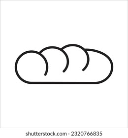 bread icon simple design art eps 10