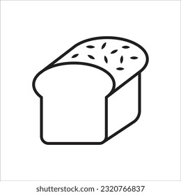 bread icon simple design art eps 10