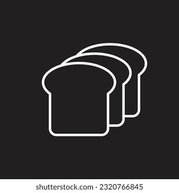 bread icon simple design art eps 10