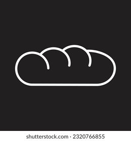 bread icon simple design art eps 10