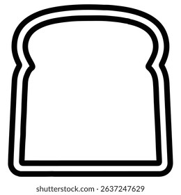bread icon Simple thin line stroke