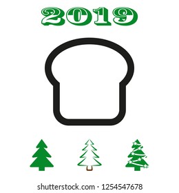 bread icon stock vector illustration