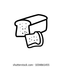 Bread icon style symbol