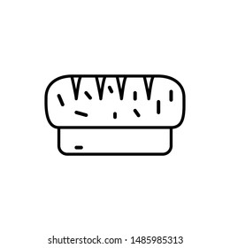 bread icon, symbol design template