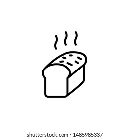 bread icon, symbol design template