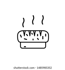 bread icon, symbol design template