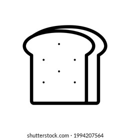 Bread icon in trendy flat design