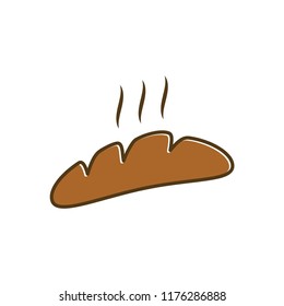 bread icon in trendy flat style 