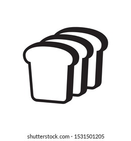 Bread icon in trendy flat style design. Vector graphic illustration. Suitable for website design, logo, app, template, and ui. EPS 10.