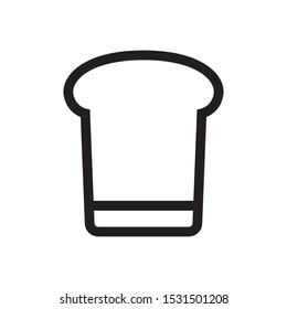 Bread icon in trendy flat style design. Vector graphic illustration. Suitable for website design, logo, app, template, and ui. EPS 10.