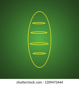 Bread icon vector