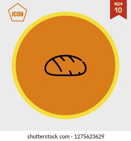 Bread icon vector