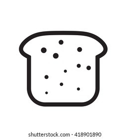 bread icon vector