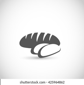 Bread icon vector 