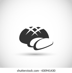 Bread icon vector