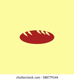 Bread icon vector