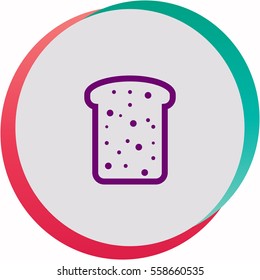 Bread  icon. Vector design.