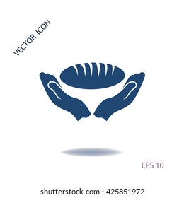 Bread icon, vector design element