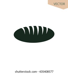 Bread icon, vector design element