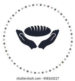 Bread icon, vector design element