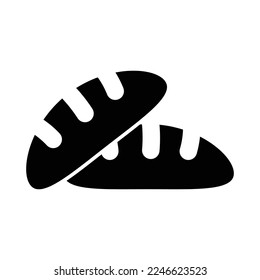 Bread icon vector design template on white background