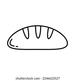Bread icon vector design template on white background