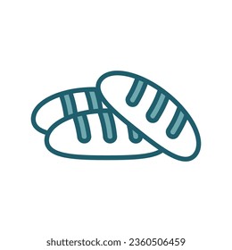 bread icon vector design template in white background