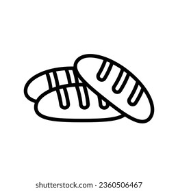 bread icon vector design template in white background