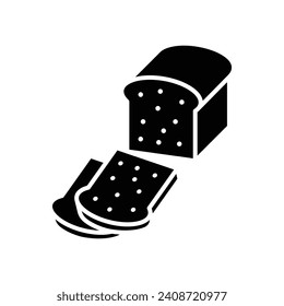 bread icon vector design template simple and clean