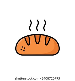 bread icon vector design template simple and clean