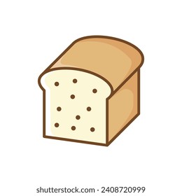bread icon vector design template simple and clean