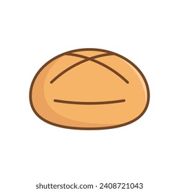 bread icon vector design template simple and clean