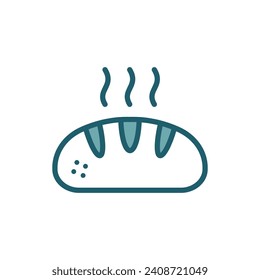 bread icon vector design template simple and clean
