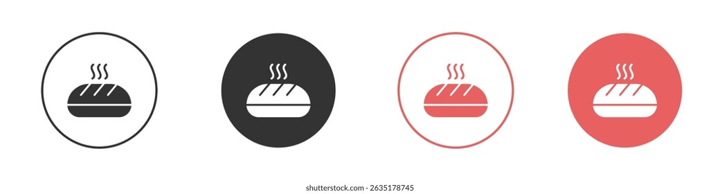 Bread icon vector design template simple and clean style